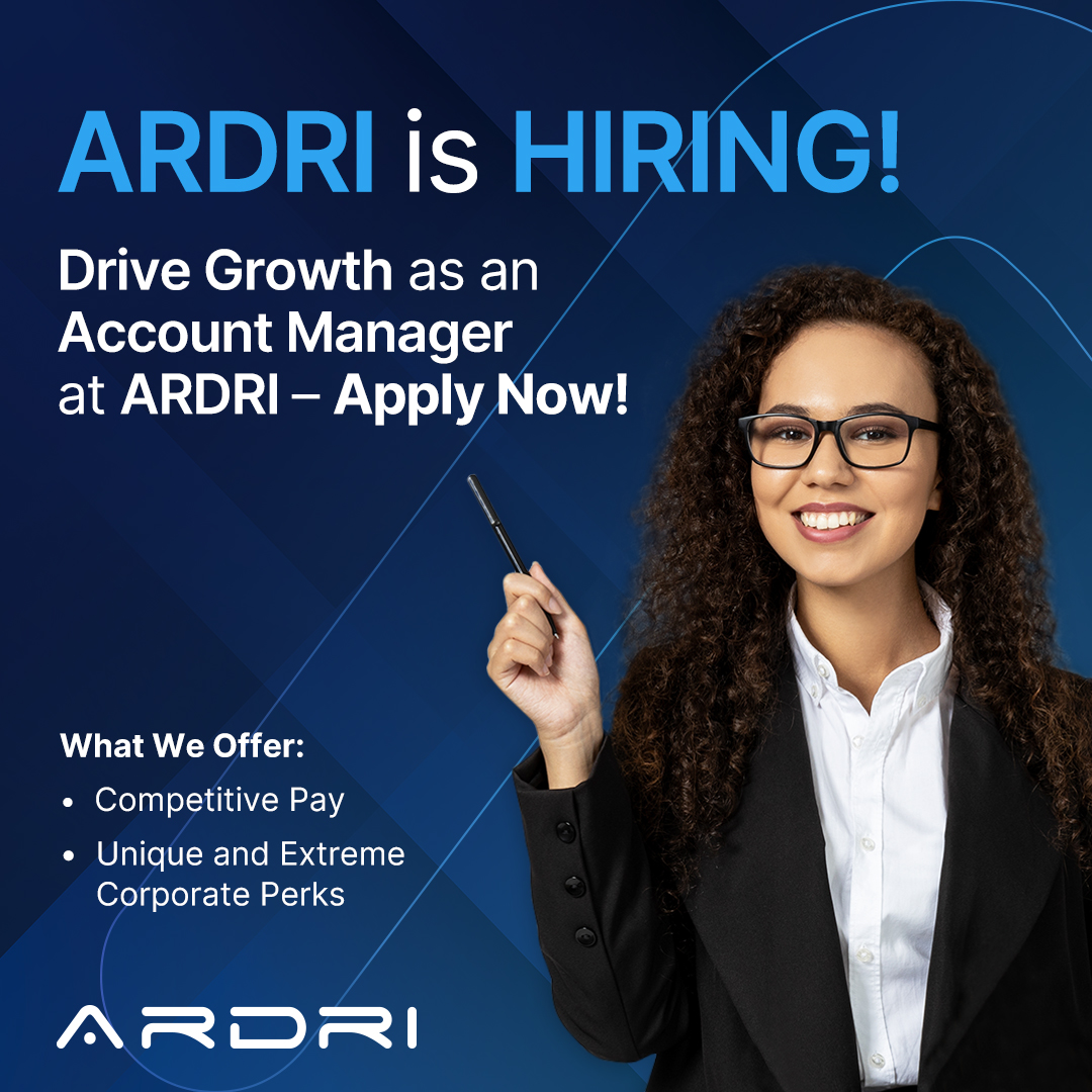 ARDRI Hiring - Account Manager