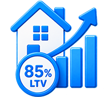 Up to 85% Purchase Loan-To-Value Icon